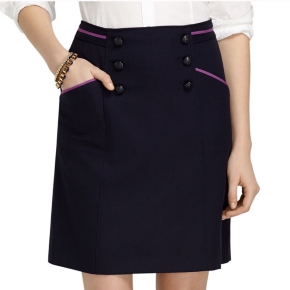 Brooks Brothers Button Skirt